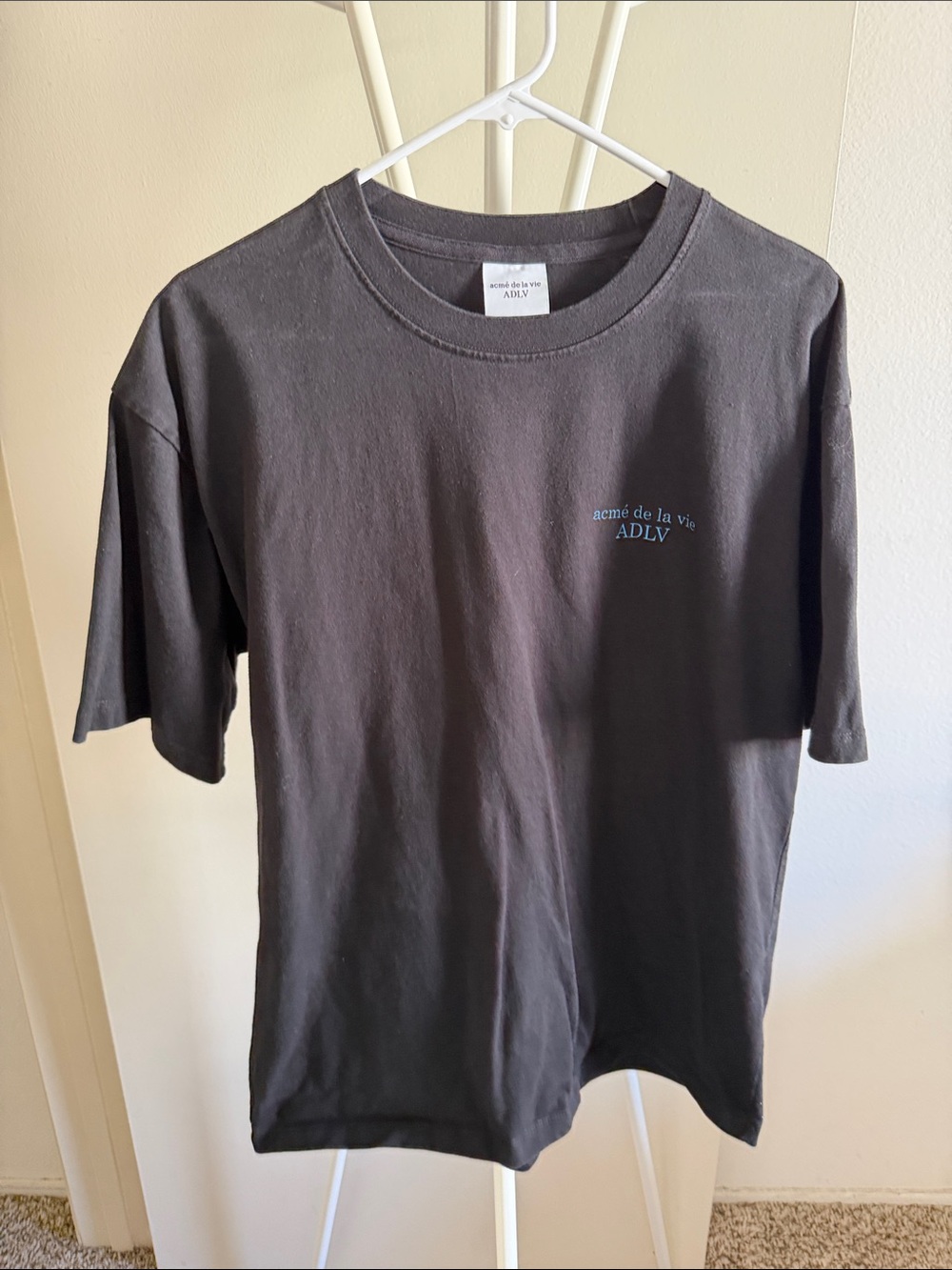 Women's Black Short Sleeve Logo Tee